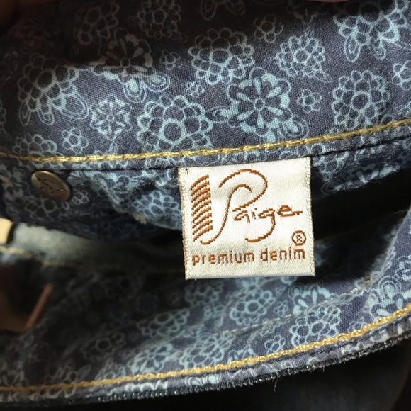 PAIGE Hidden Hills jeans womens blue size 27 - Picture 16 of 16